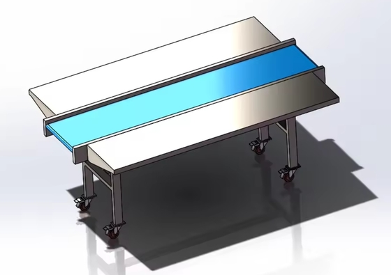 Customizable Speed PVC or PU Belt Conveyor with Adjustable Height