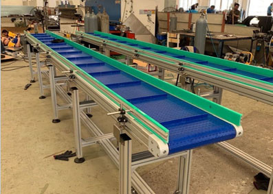 Stainless Steel Frame Modular Conveyor for Material Transfer