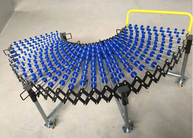 Non-powered or Powered Flexible Skate Wheel Conveyor For Conveying