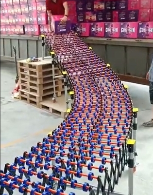 Non-powered Flexible Skate Wheel Conveyor For Loading and Unloading Trucks