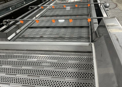 Stainless Steel Slat Chain Conveyor for Freezer Assembly Line