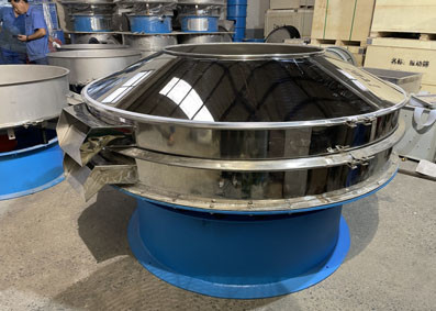 Sieving Zinc Dust Rotary Vibrating Sieve Machine