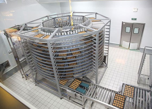 Food Grade Spiral Cooling Tower Vertical Modular Conveyor for Cooling