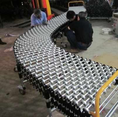 Zzgenerate Various Shapes Plastic Explandable Roller Conveyor for Cartons Conveying